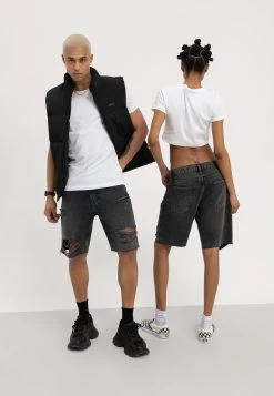 YOURTURN Unisex - Short En Jean - Black 7 YOURTURN Unisex - Short En Jean - Black -Mode-YOURTURN cb0e8a238396470b9ff5ebb0b55a6e08