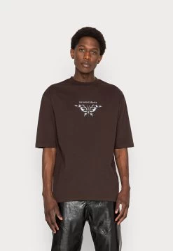 YOURTURN Unisex - T-Shirt Imprimé - Dark Brown