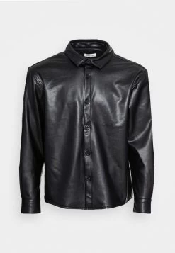 YOURTURN Unisex - Veste En Similicuir - Black