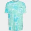 YOURTURN Unisex - T-Shirt Imprimé - Blue/Green