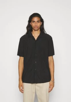 YOURTURN Plisse Shirt Unisex - Chemise - Black