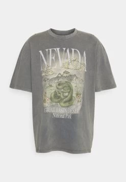 YOURTURN Nevada Wash Graphic Tee Washed - T-Shirt Imprimé - Charcoal -Mode-YOURTURN e59d9e6423b9457a9c28d61bafaf9fe9