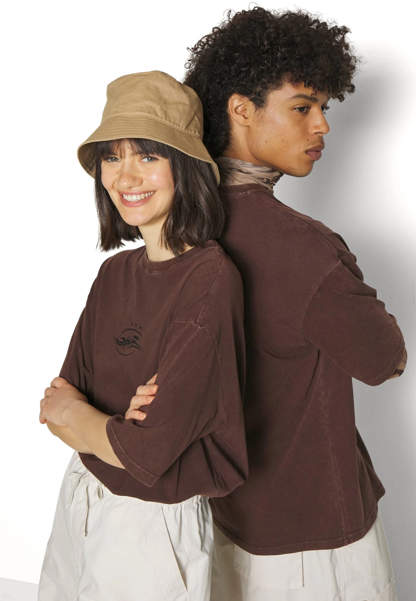 YOURTURN Unisex - T-Shirt Imprimé - Dark Brown 4 YOURTURN Unisex - T-Shirt Imprimé - Dark Brown – Image 4