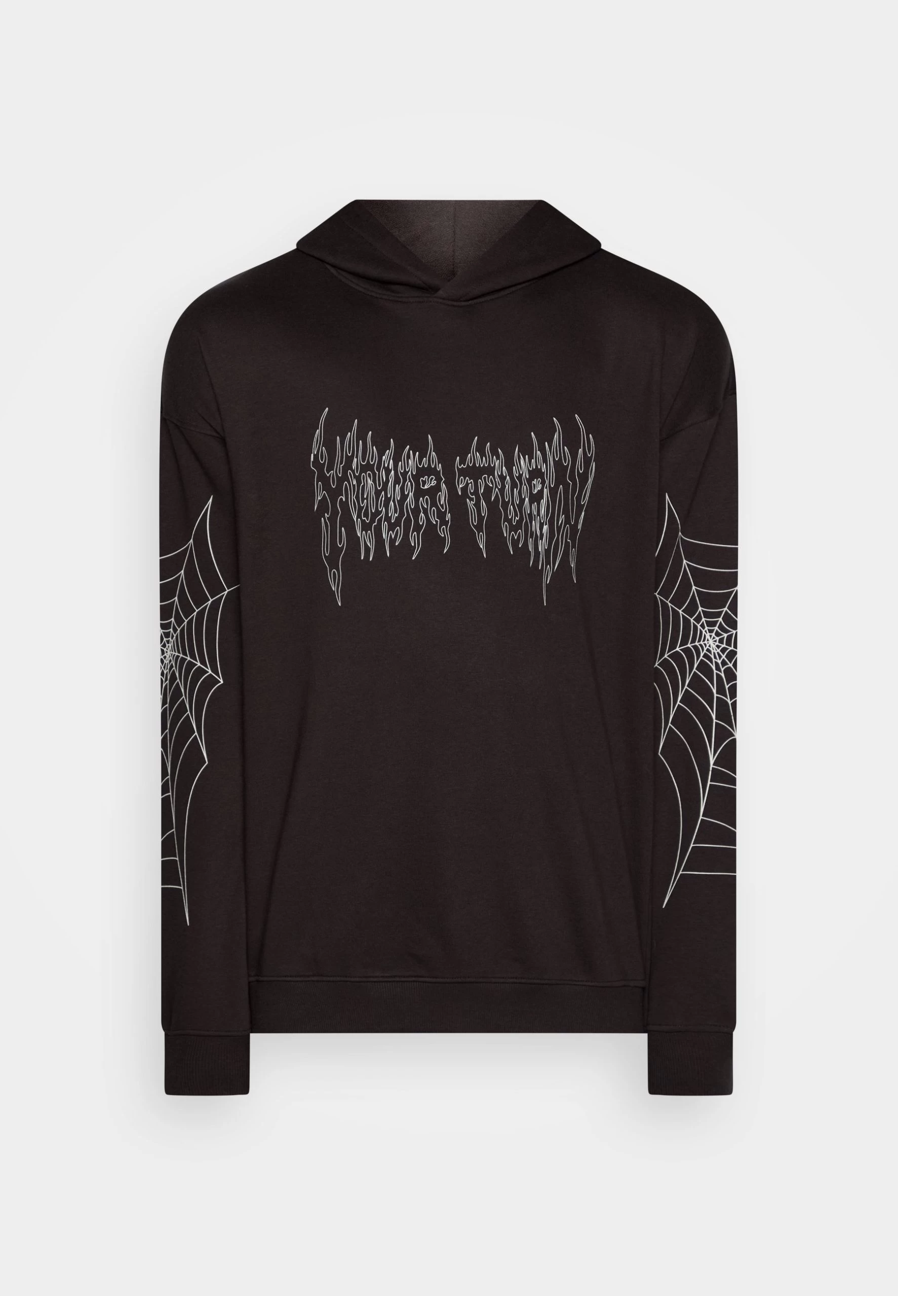 YOURTURN Spiderweb Unisex - Sweat À Capuche - Black 5 YOURTURN Spiderweb Unisex - Sweat À Capuche - Black – Image 5