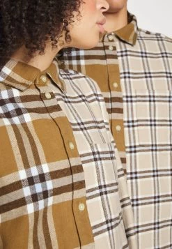 YOURTURN Mash Up Check Genderless - Chemise - Beige 11 YOURTURN Mash Up Check Genderless - Chemise - Beige -Mode-YOURTURN f6c8b38e17f246d4880775a310c86235
