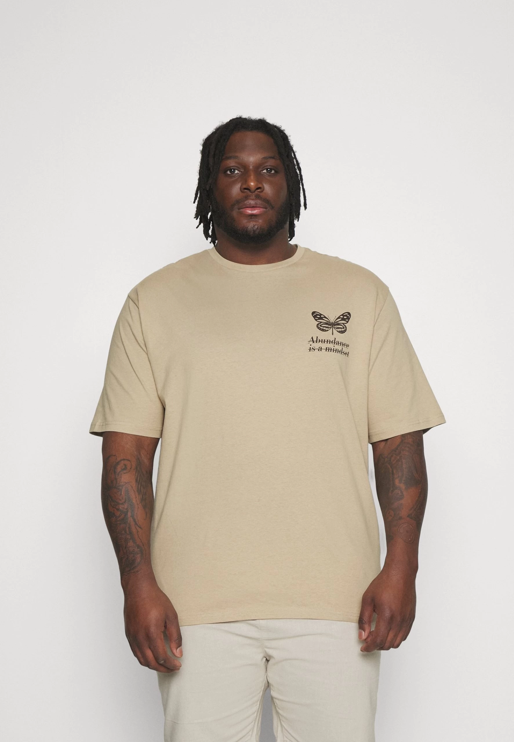 YOURTURN Unisex - T-Shirt Imprimé - Beige 3 YOURTURN Unisex - T-Shirt Imprimé - Beige – Image 3