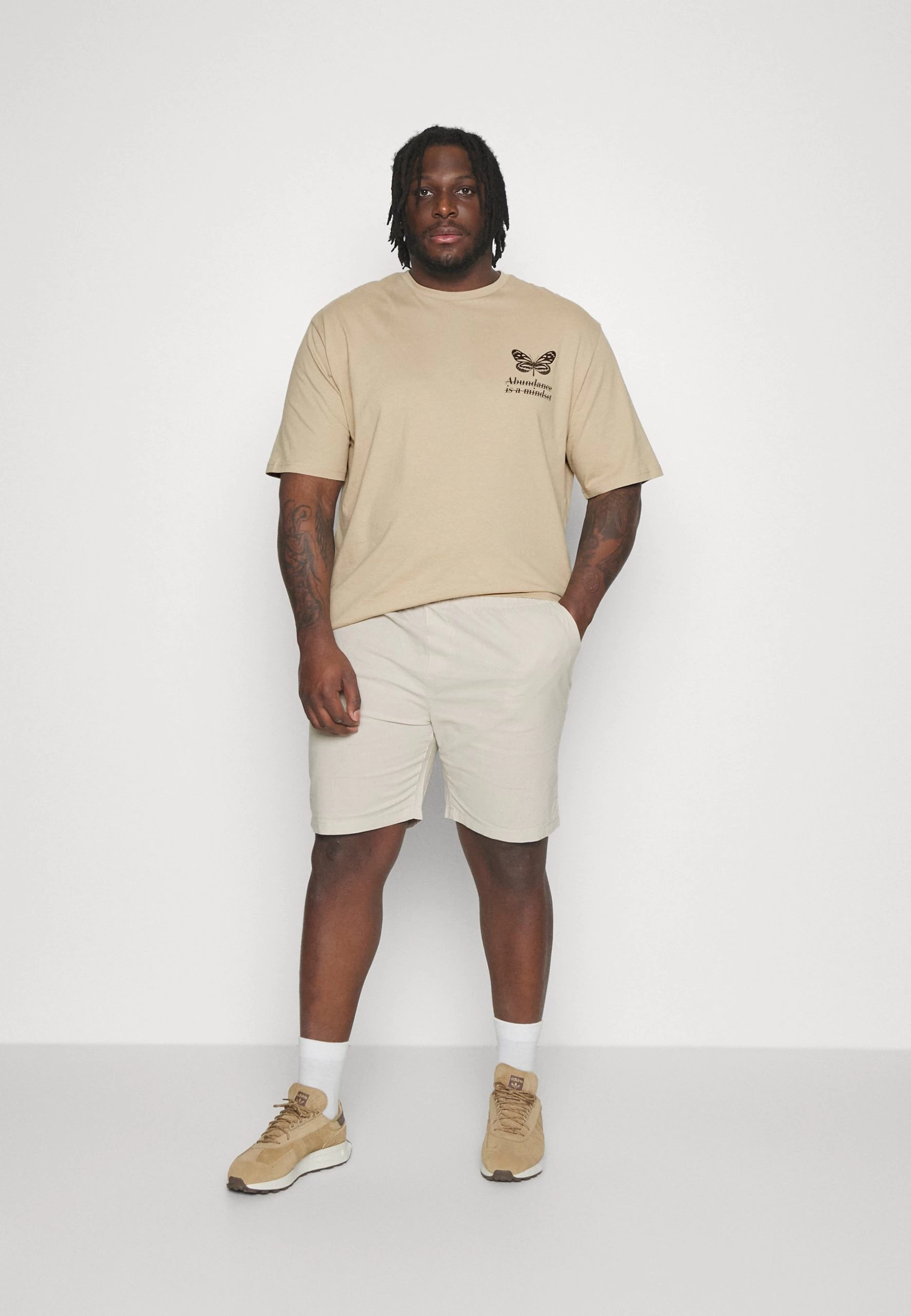 YOURTURN Unisex - T-Shirt Imprimé - Beige 2 YOURTURN Unisex - T-Shirt Imprimé - Beige – Image 2