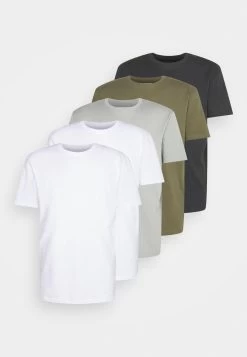 YOURTURN Unisex 5 Pack - T-Shirt Basique - White/Olive /Black 14 YOURTURN Unisex 5 Pack - T-Shirt Basique - White/Olive /Black -Mode-YOURTURN fd0cb44c209a4deebcd571033de05bdb